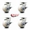 Service Caster 4 Inch Nylon Swivel Caster Set with Roller Bearings and Brakes SCC SCC-20S420-NYR-TLB-4 - alternate 4
